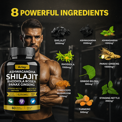 Evolve Shilajit capsules - Increase Muscle Mass, Improve Endurance, Energy Supplement