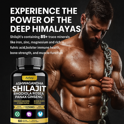 Evolve Shilajit capsules - Increase Muscle Mass, Improve Endurance, Energy Supplement
