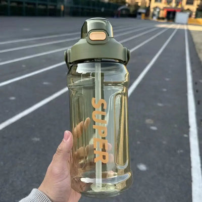 Straw Water Bottle
